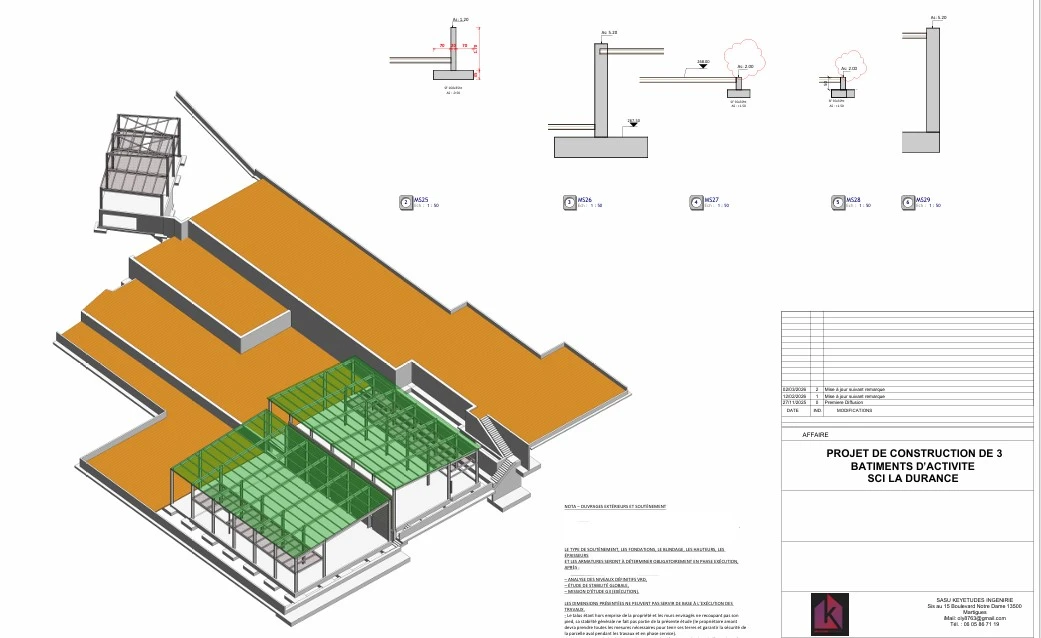 Bâtiments industriels + VRD